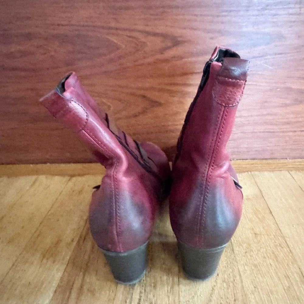 Remonte by Rieker Women's D3179-35 Block Heel Round Toe Ankle Boots Size 39/8.5